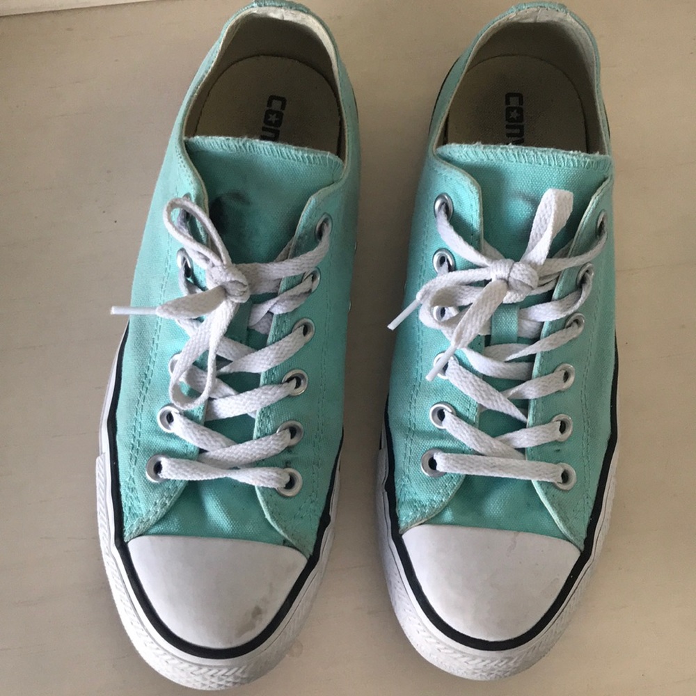 Converse Low Top Turquoise Shoes